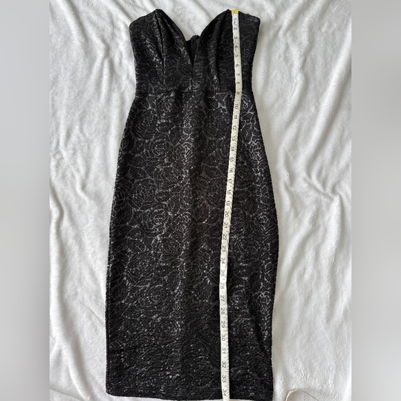 Windsor Strapless Rose Print Cocktail Dress Medium - Picture 3 of 6